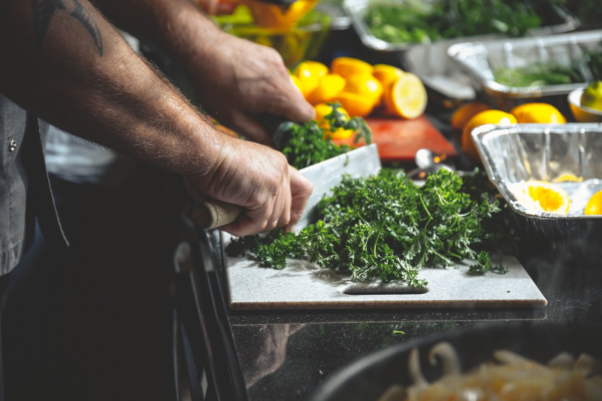 Fresh ingredients laid out for preparation